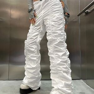 Ruched parachute pants